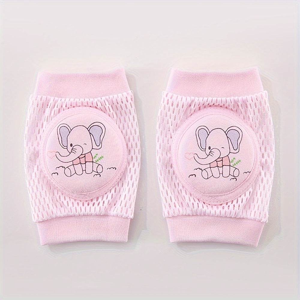 Детский набор дышащих сетчатых наколенников и налокотников для ползания и спорта в нескольких цветах