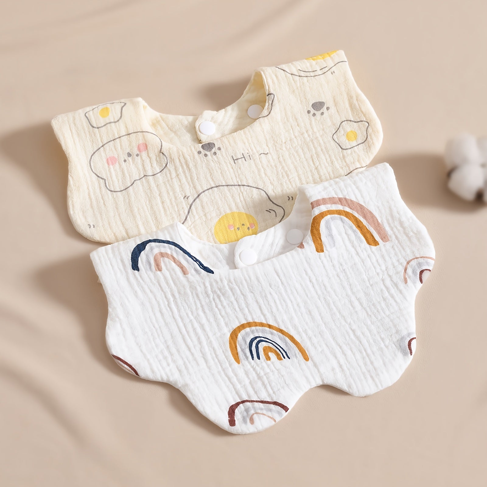 Водонепроницаемые нагрудники для кормления из хлопчатобумажной марли, идеальный подарок на Рождество, Хэллоуин, День благодарения, Новый год или День святого Валентина.