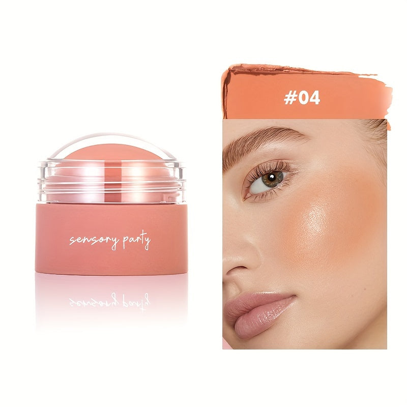 Женский румянец в шариках Peach Pink Matte, 6 цветов, быстрое нанесение, безупречная кожа