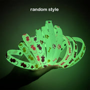8-Pack Cartoon Silicone Cat Collars with Glow-in-the-Dark Bell Reflective Safety Adjustable Small Pets