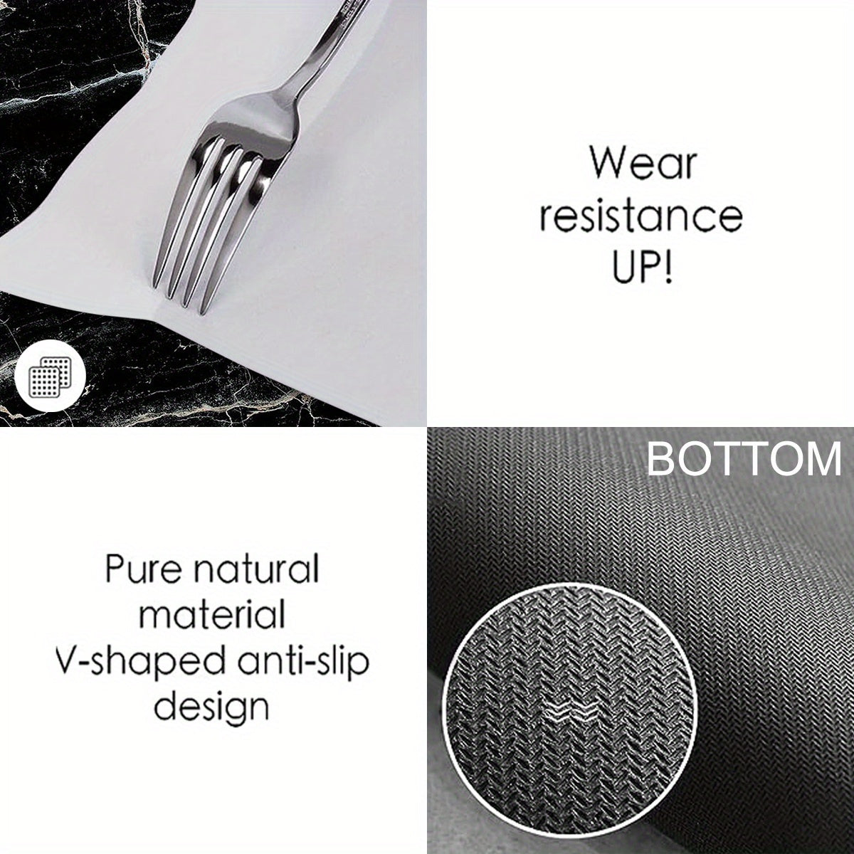 Vintage Diatomaceous Mud Mat - Juda singdiruvchi, sirpanmaydigan, bir nechta foydalanish uchun xavfsiz, 100% polyester tolalaridan tayyorlangan.