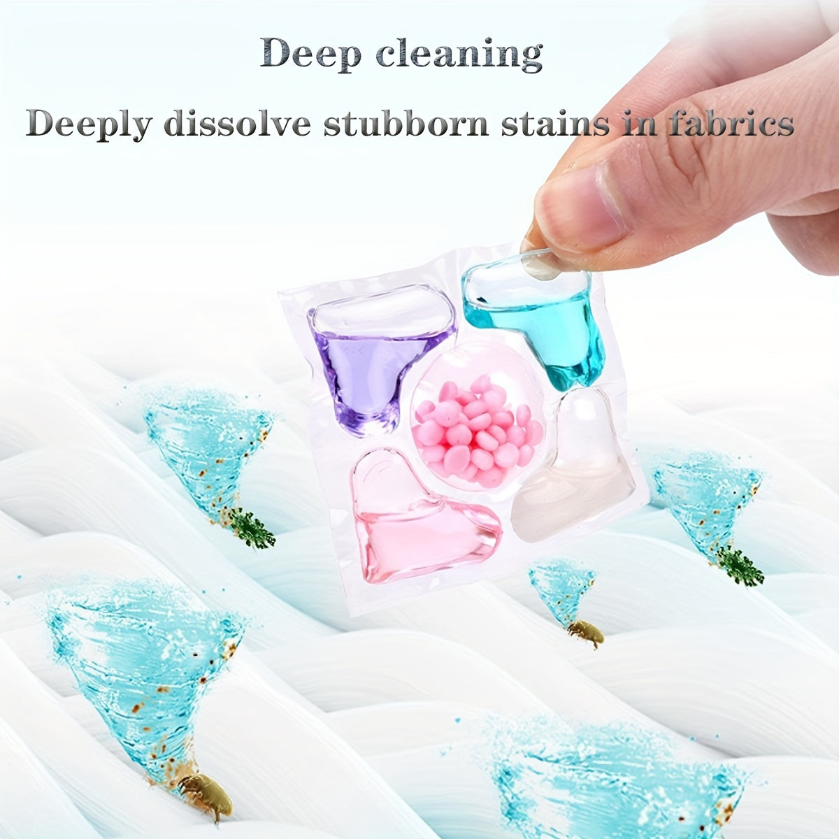 Plastic-Free Laundry Detergent Pods with Long-Lasting Fragrance and Deep Cleaning