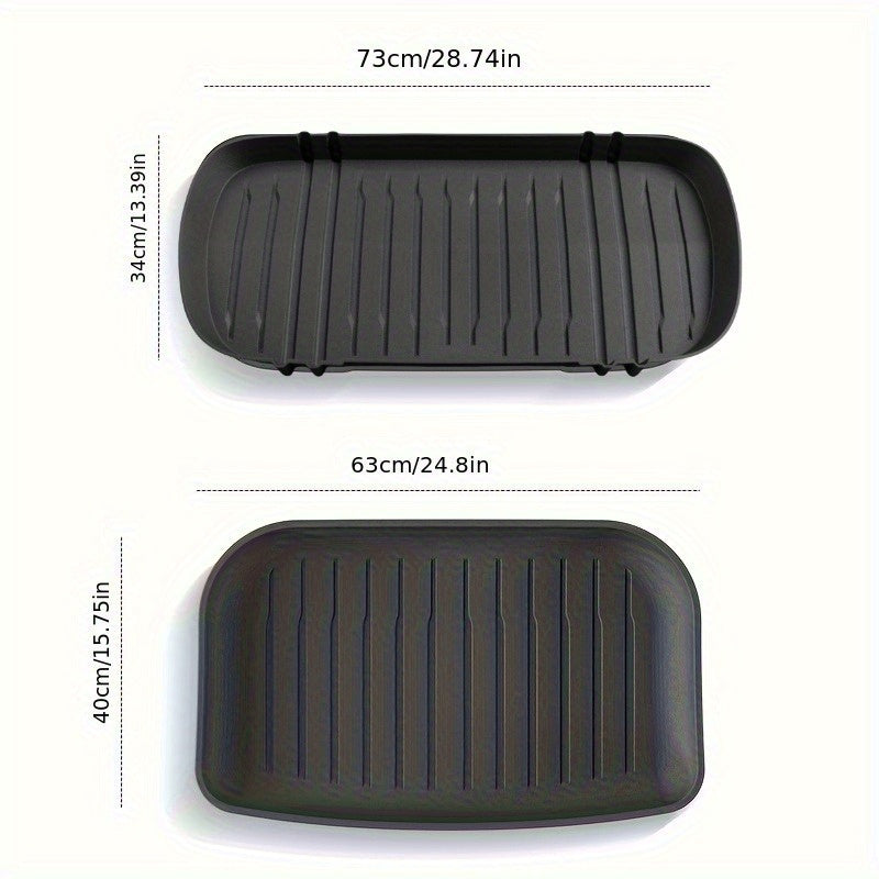 Car Trunk Mat TPE For Tesla Model Y 2025 Storage Organizer with Divider