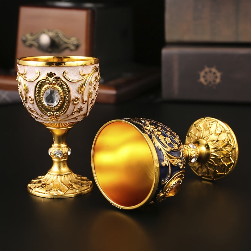 Мини-стакан для белого вина, шот-стакан, украшение, металл, золото, банкет, чай, вода, святой источник