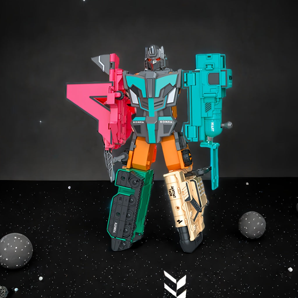 Kids Age 3+ Vehicle Shape Robot DIY Kit for Number Cognition and Hand Skills Educational Toy