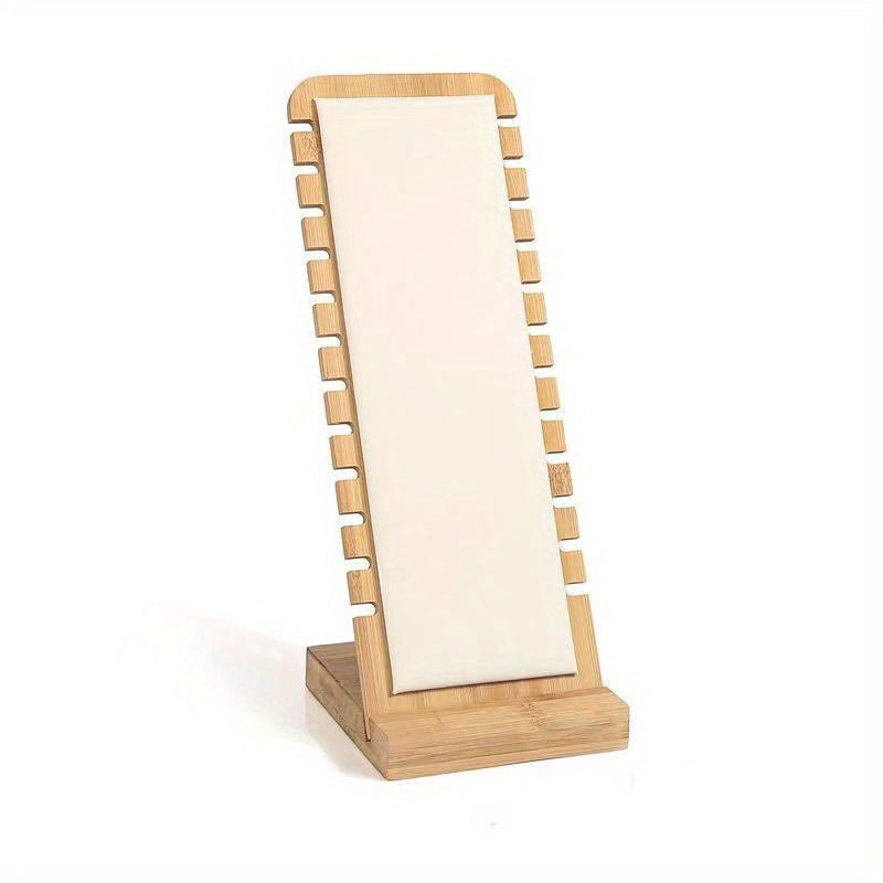 Органайзер для украшений из натуральных материалов на 12 слотов для ожерелий, браслетов и кулонов