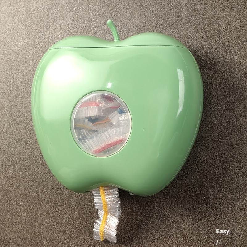 Kitchen Cling Film Dispenser with Cutter and Apple Shape for Foil and Wax Paper