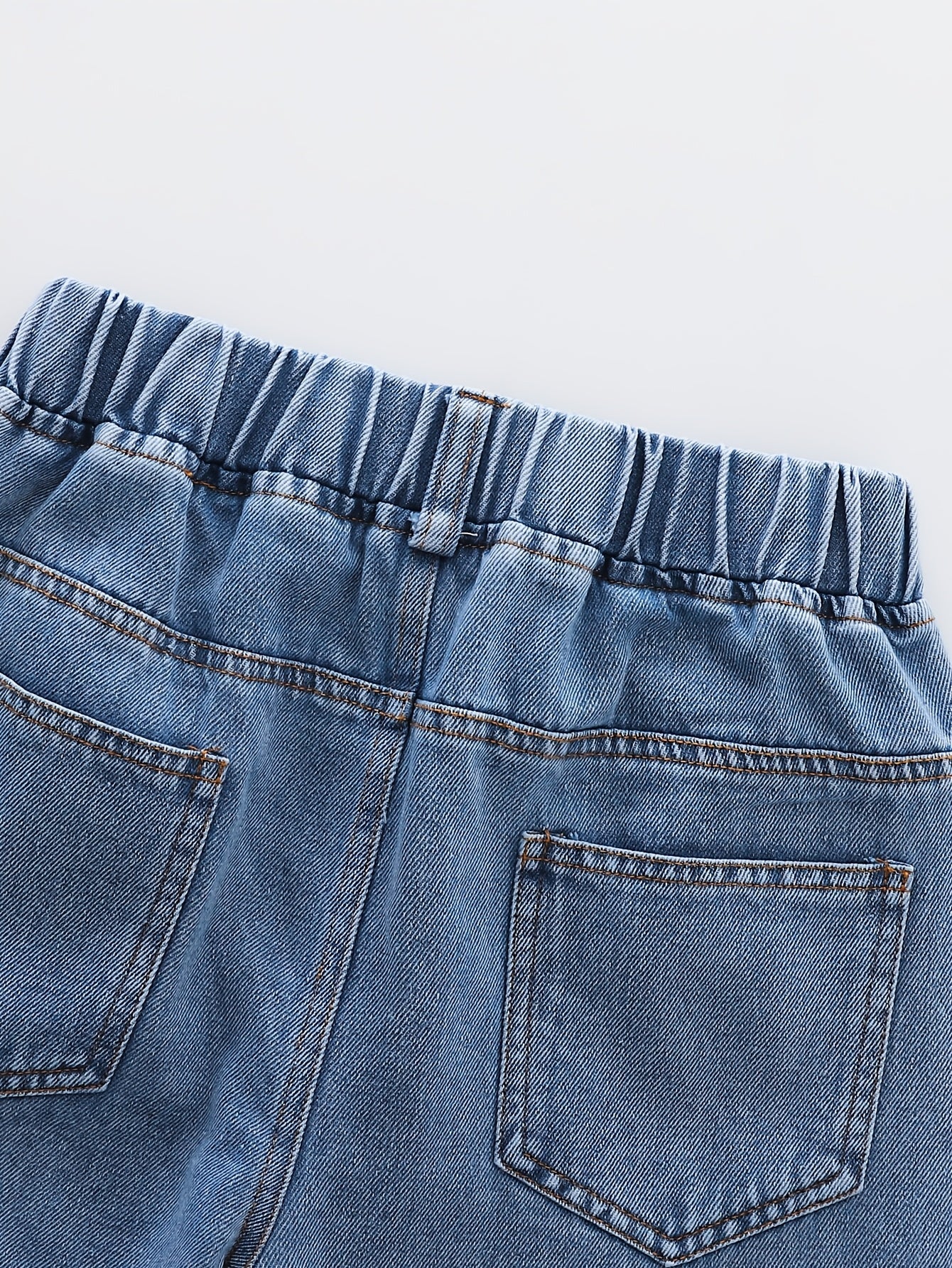 Girls' Wide Leg Denim Jeans for Girls Over 3 Years Cartoon Bear Letter Print Street Style