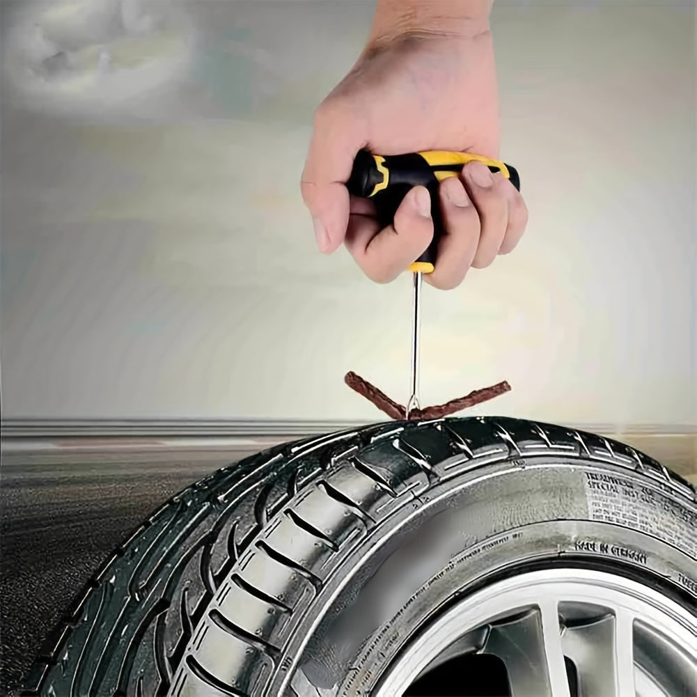 Car Tire Repair Kit Auto Bike Tubeless Puncture Plug Tool Set