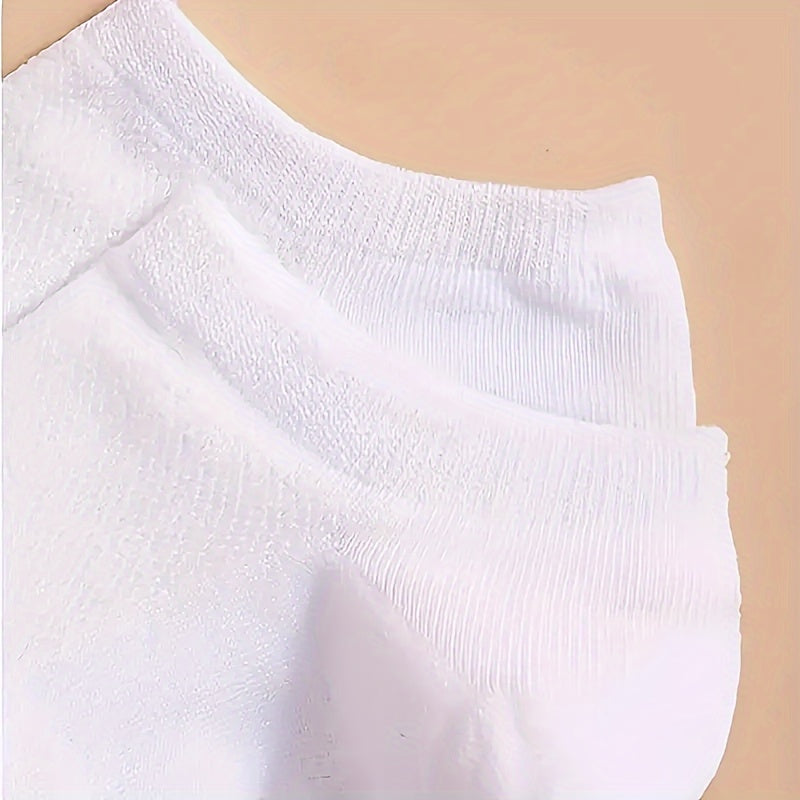 Men's Double Pack Short Socks Black White Gray Navy Blue Casual Sports Breathable