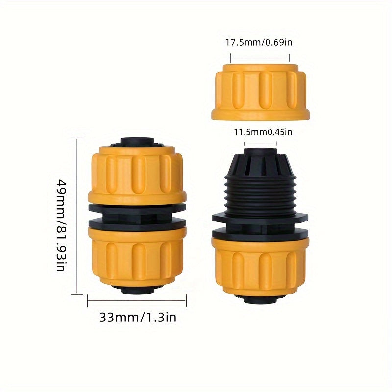 Plastic Car Wash Hose with 4-Way Repair Coupling Connector
