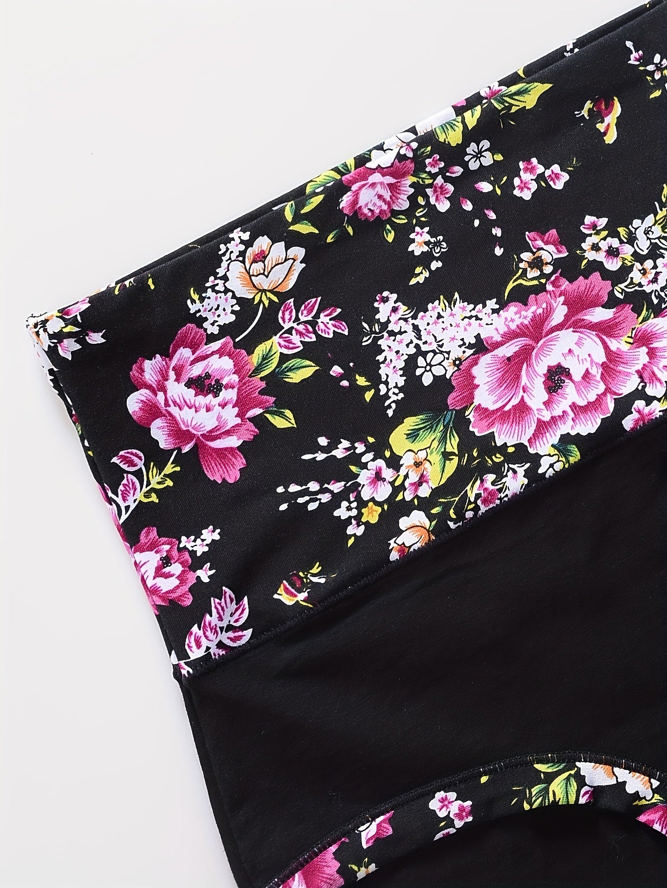 Set of 5 Pink Mid-Rise Women's Cotton Briefs Breathable Stretchy Comfortable