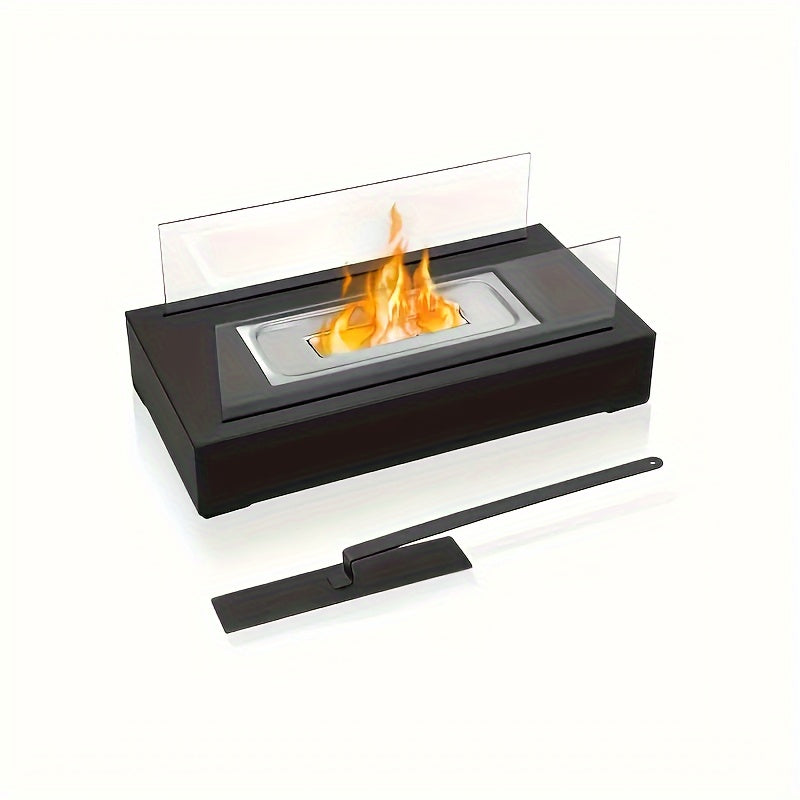 Rectangular Portable Alcohol Fireplace Lamp for Outdoor Use and BBQs