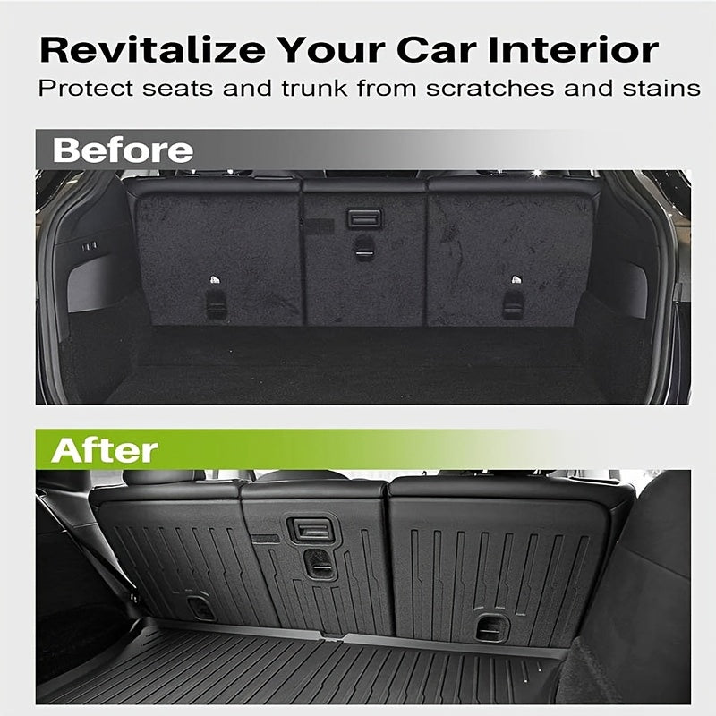 Cargo Trunk Mat Set All-Weather Waterproof TPE for Tesla Model Y 2025