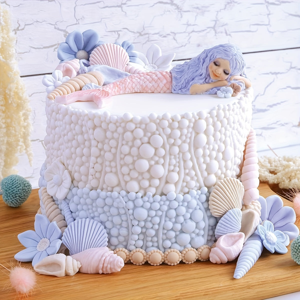 Silicone Mold for Candy and Fondant Mermaid Ocean Animal Marine Life 3D