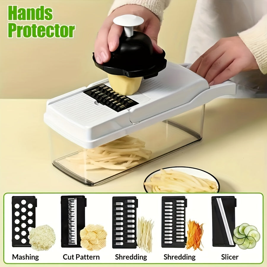 Kitchen Vegetable Chopper Slicer Grater Onion Mincer Set with Container