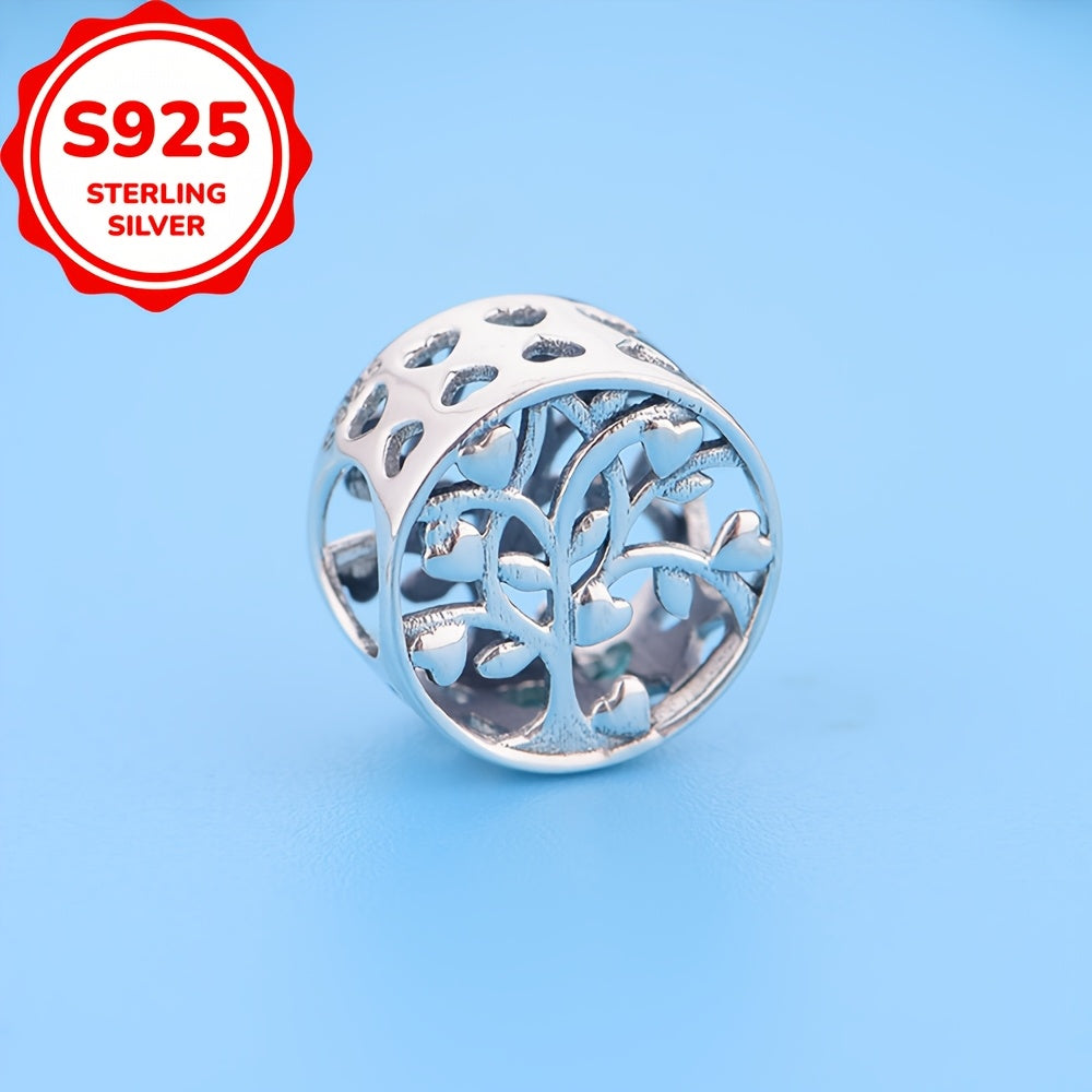 Silver Family Tree Pendant for DIY Jewelry Making Gift for Women and Men