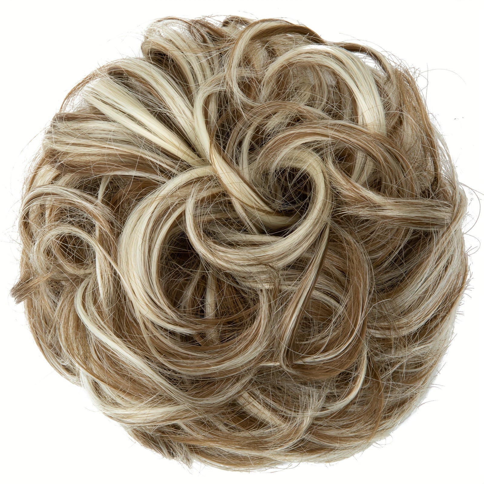 Women High-Temperature Fiber Wig with Sewn PET Hair Tie Elegant Style