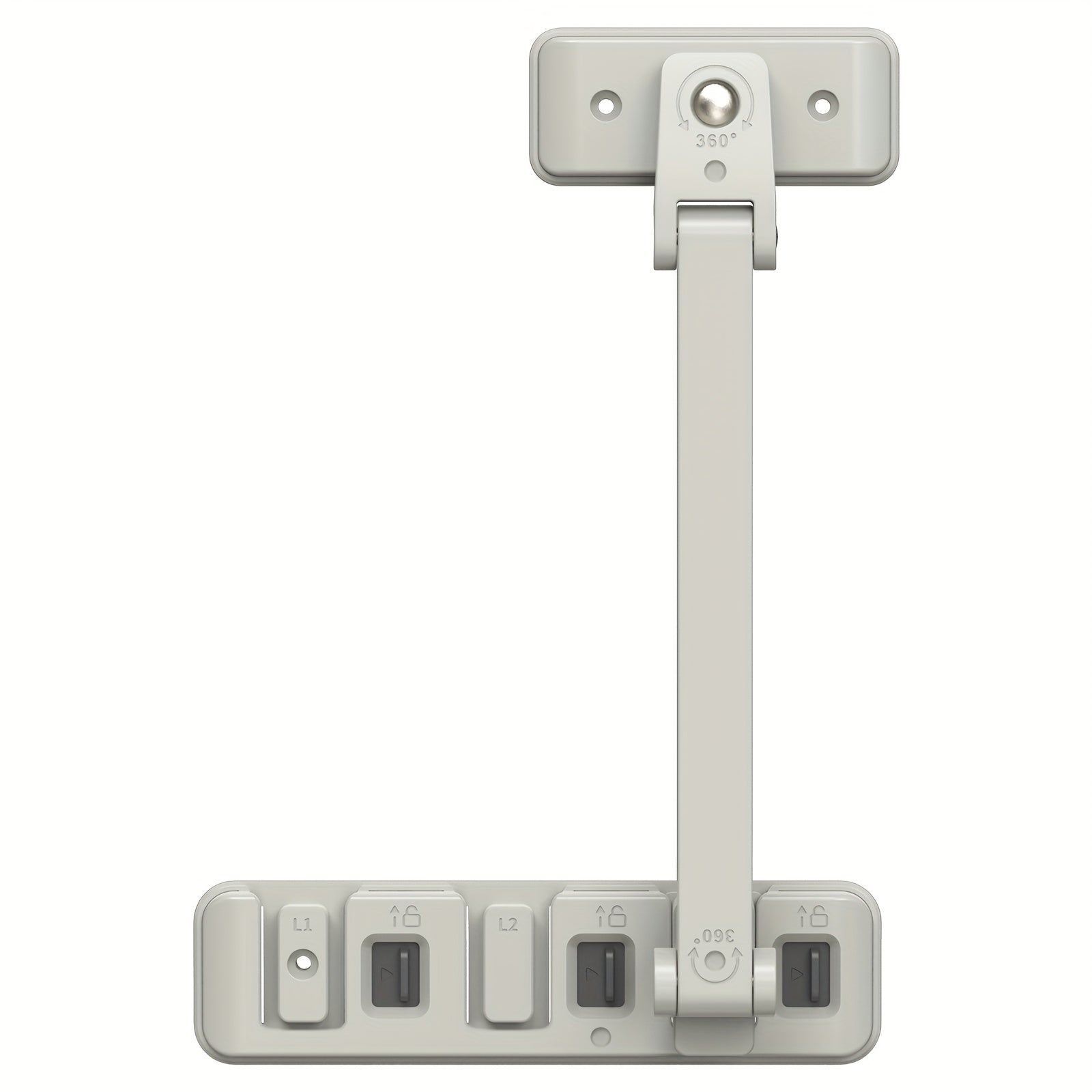 Child Safety Lock Window Lock Prevent Falls Sliding Non-Toxic Light Gray