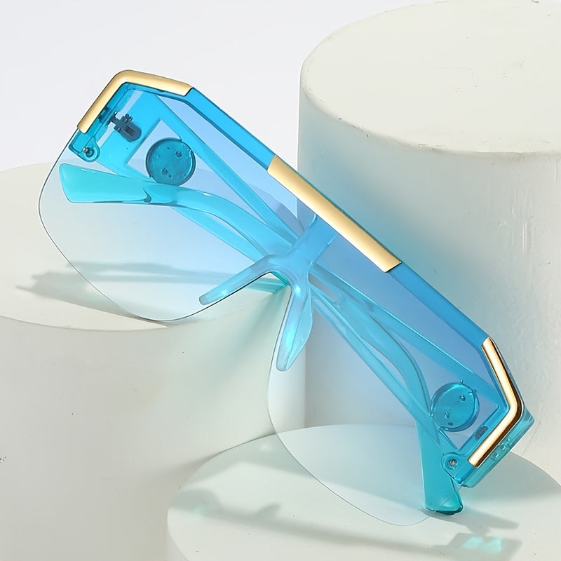 Men's Oversized Square Glasses Large Frame Casual Fashion Accessories