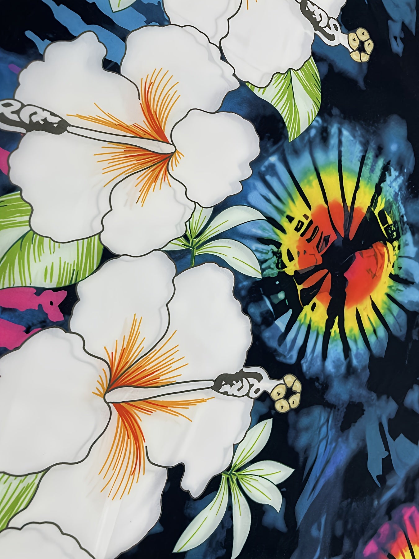 Women's Plus Size V-Neck Floral Print Kaftan Dress with Batwing Sleeves