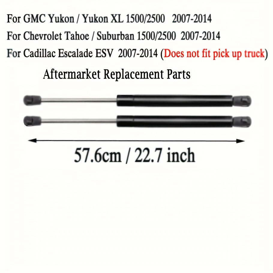 2 piezas de soportes de elevación para puerta trasera para camión, SUV, soporte de portón trasero, reemplazo de amortiguadores de capó