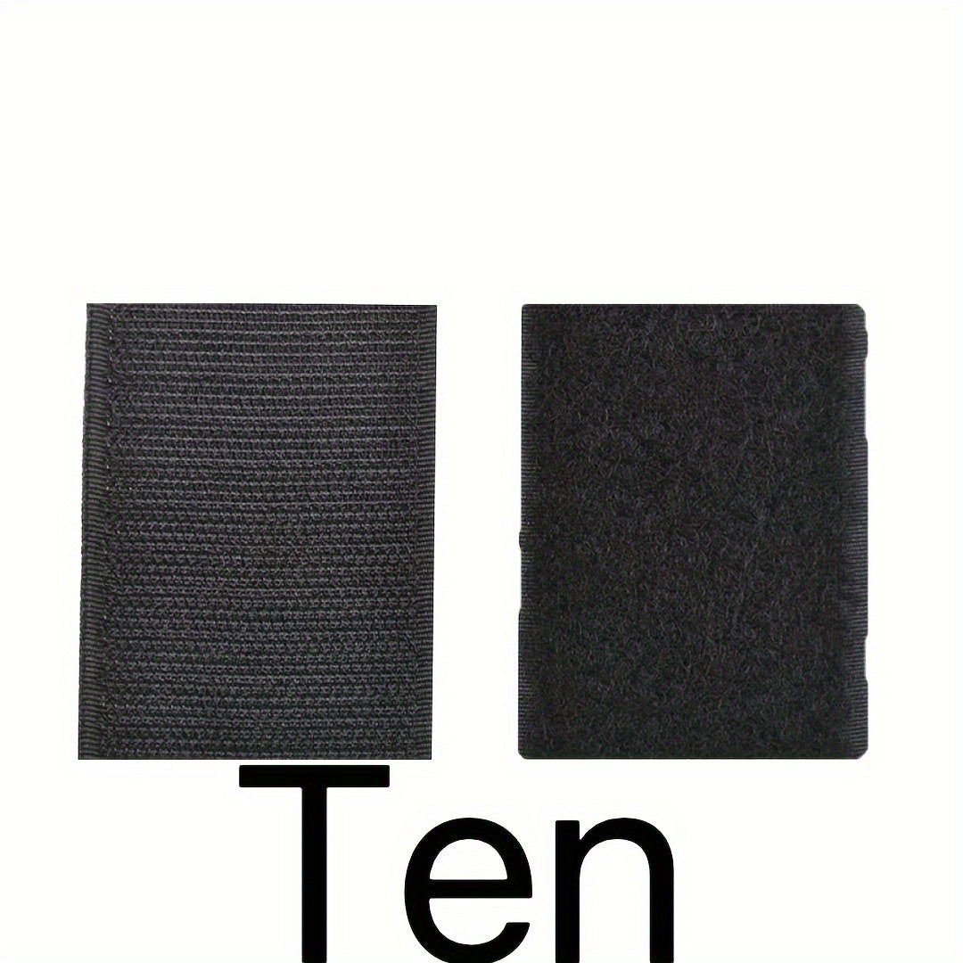 10 Pairs Non-Slip Sofa Cushion Patches with Adhesive Hook and Loop Tape