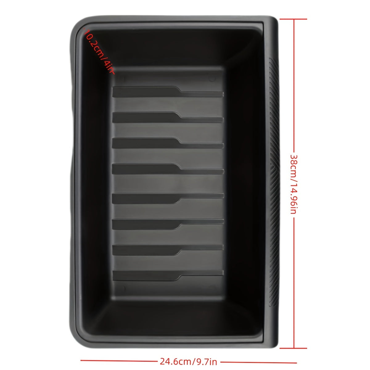 2-Pack Waterproof Rubber Under Seat Storage Organizer for Tesla Model Y