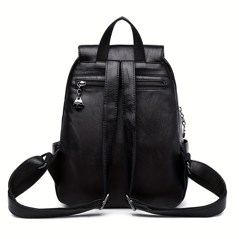 Черный водонепроницаемый легкий рюкзак с регулируемыми ремнями для ежедневных поездок и путешествий