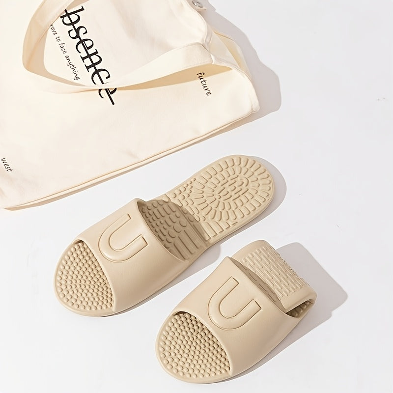 Unisex EVA Massage Slippers Foldable Non-Slip Indoor Bathroom Slides