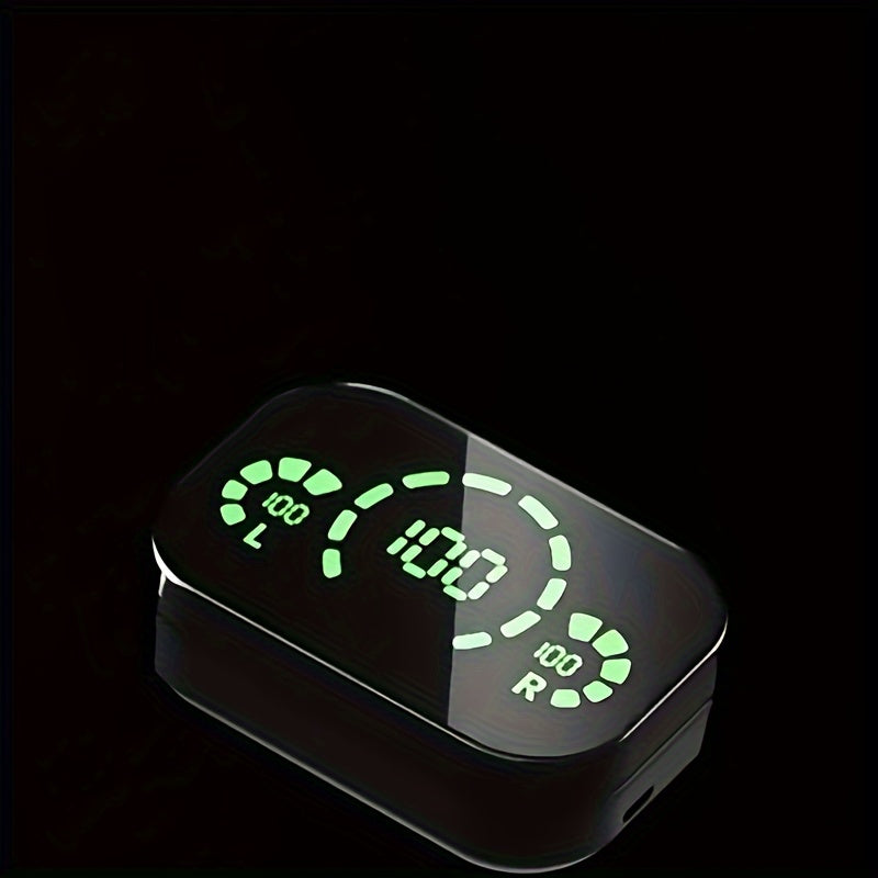 Auriculares inalámbricos deportivos para juegos con pantalla LED y nivel de batería digital