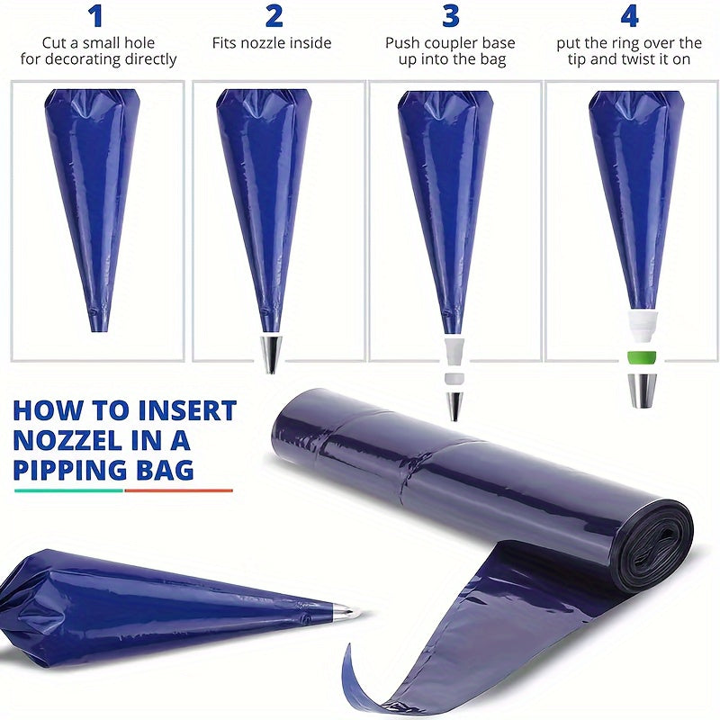 50 Heavy Duty Piping Bags 53.34cm for Icing Cake Decorating Baking Tools