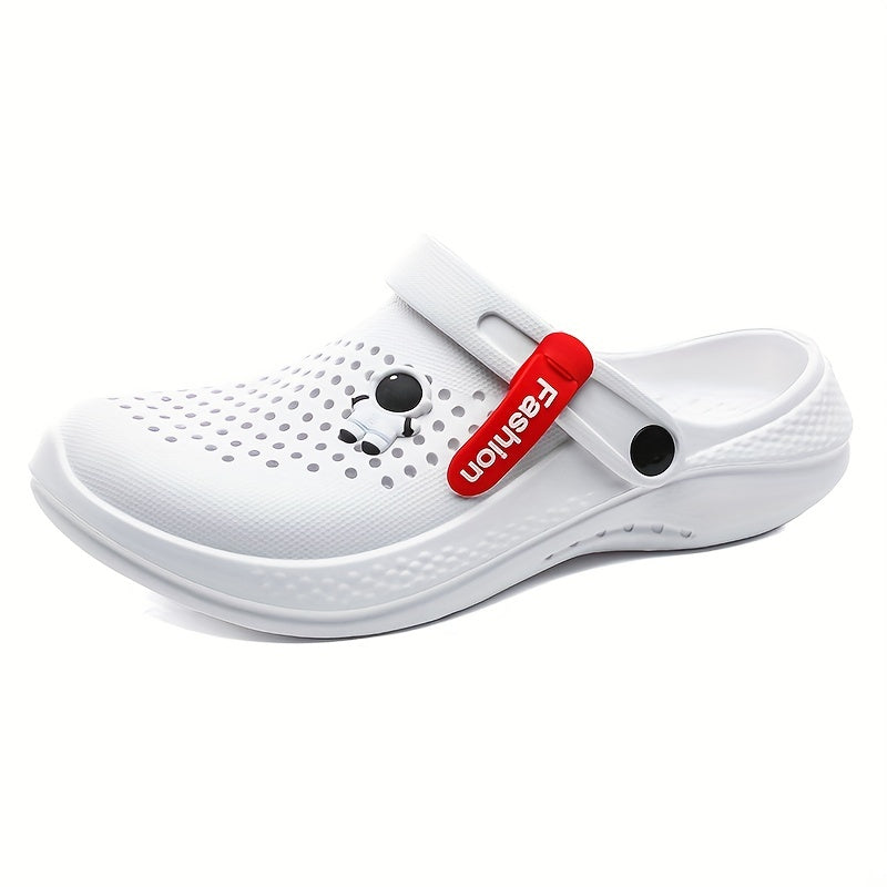 Women’s Hollow Out Flat Clogs, Adjustable Strap Non Slip Beach Sandals