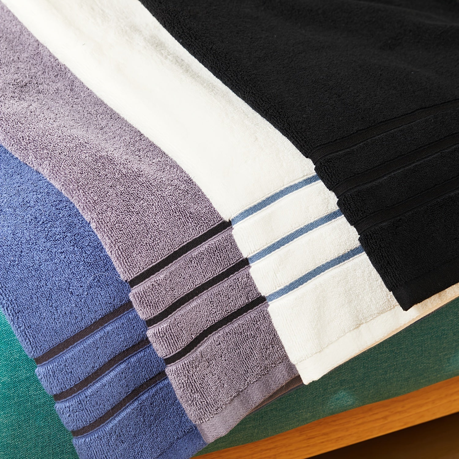 Set of 8 Cotton Towels Bath Hand Face Assorted Sizes Home Bathroom Accessories