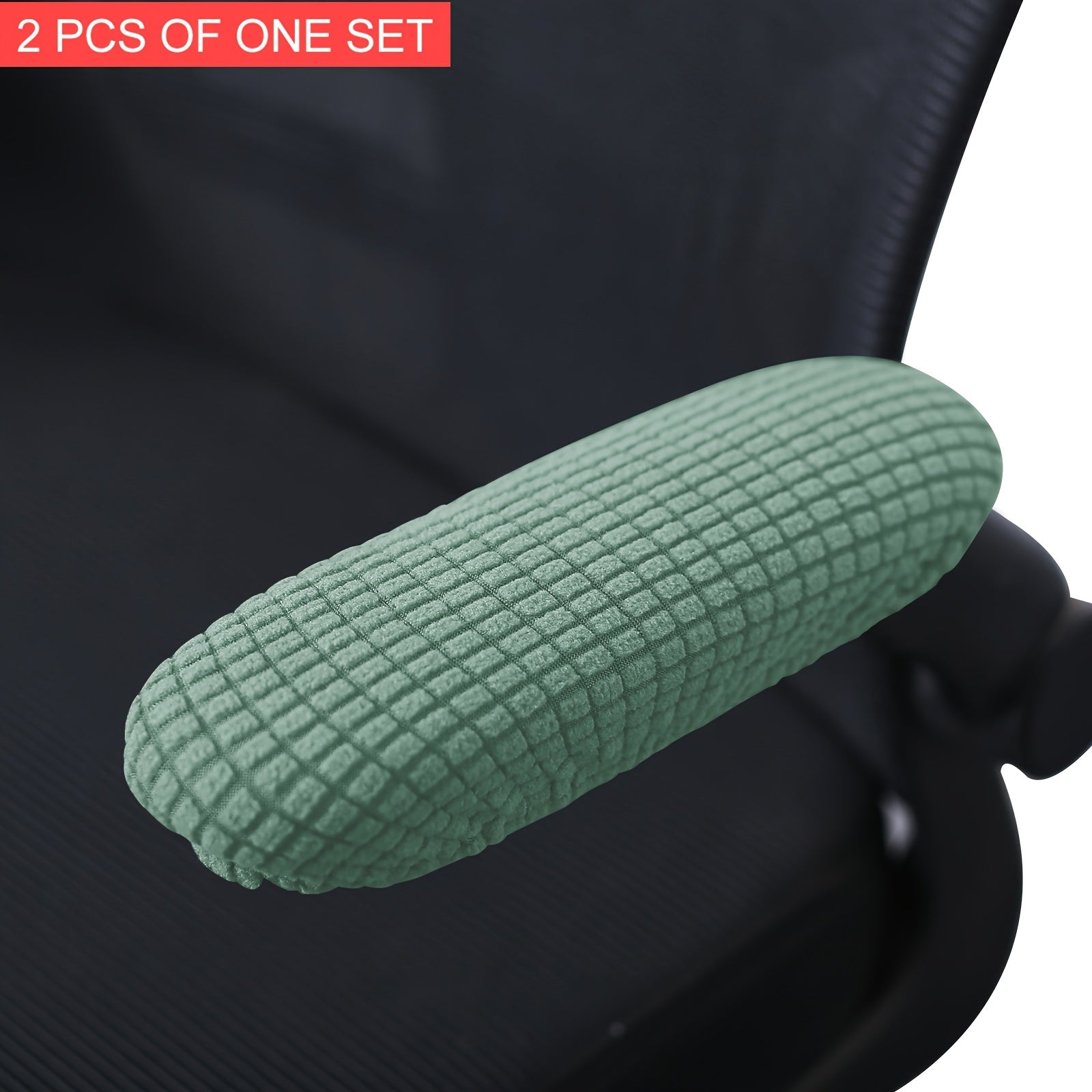 2-Pack Stretchable Polar Fleece Armchair Slipcovers Elastic Band Machine Washable