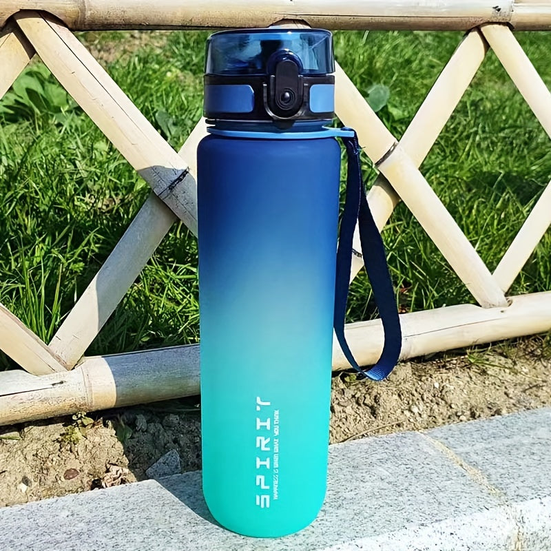 Large Capacity Water Bottle with Time Scale BPA-Free Portable for Sports and Outdoor