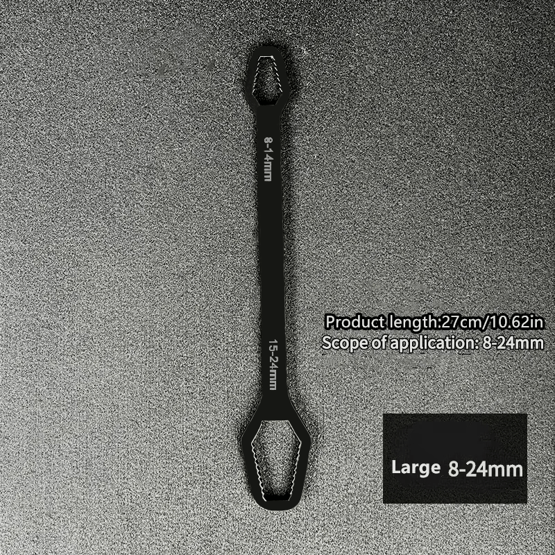 Multi-Functional Double Head Wrench Adjustable Hand Tool for Household Use