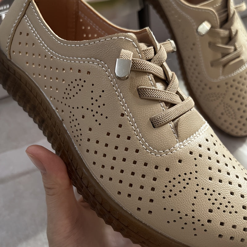 Women's Slip-On Loafers Soft Sole Casual Shoes Breathable PU All-Season