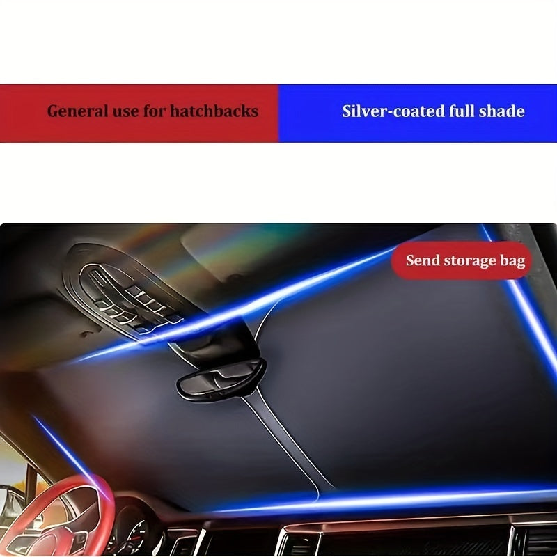Avtomobil shisha oynasi quyosh nuri himoyasi qoplamasi yig'iladigan UV himoyasi ichki sovutish