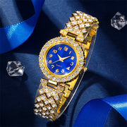 5 ta ayollar uchun rhinestone kvarts soatlari va mos keladigan zargarlik buyumlari sovgʻa to'plami