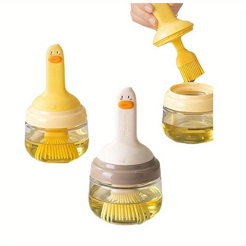 Second Generation Oil Dispenser Bottle 190ml Leak-Proof Glass and Silicone for Sauces and Barbecue