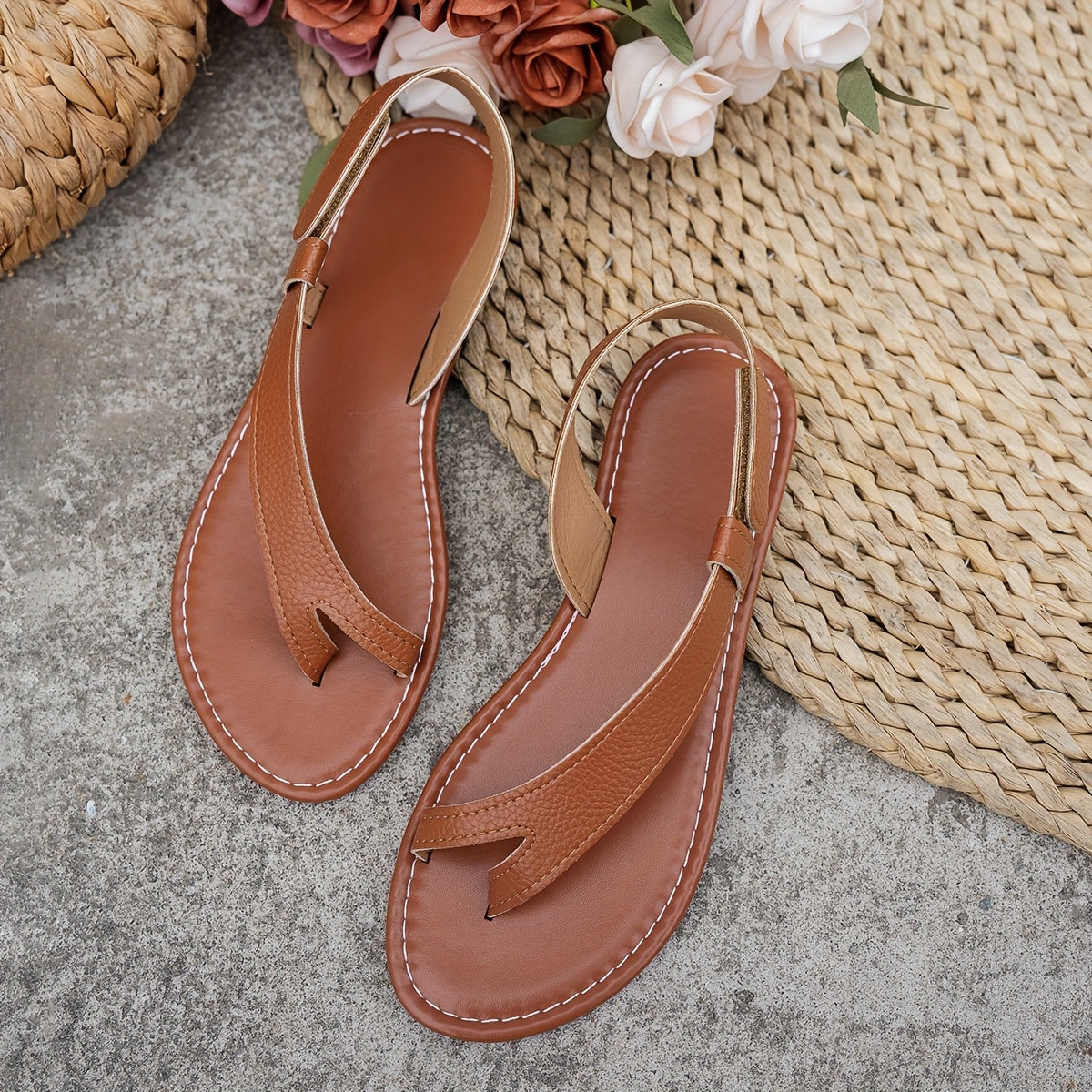 Women's Casual Flat Sandals Anti-Slip Beach Comfort Elegant