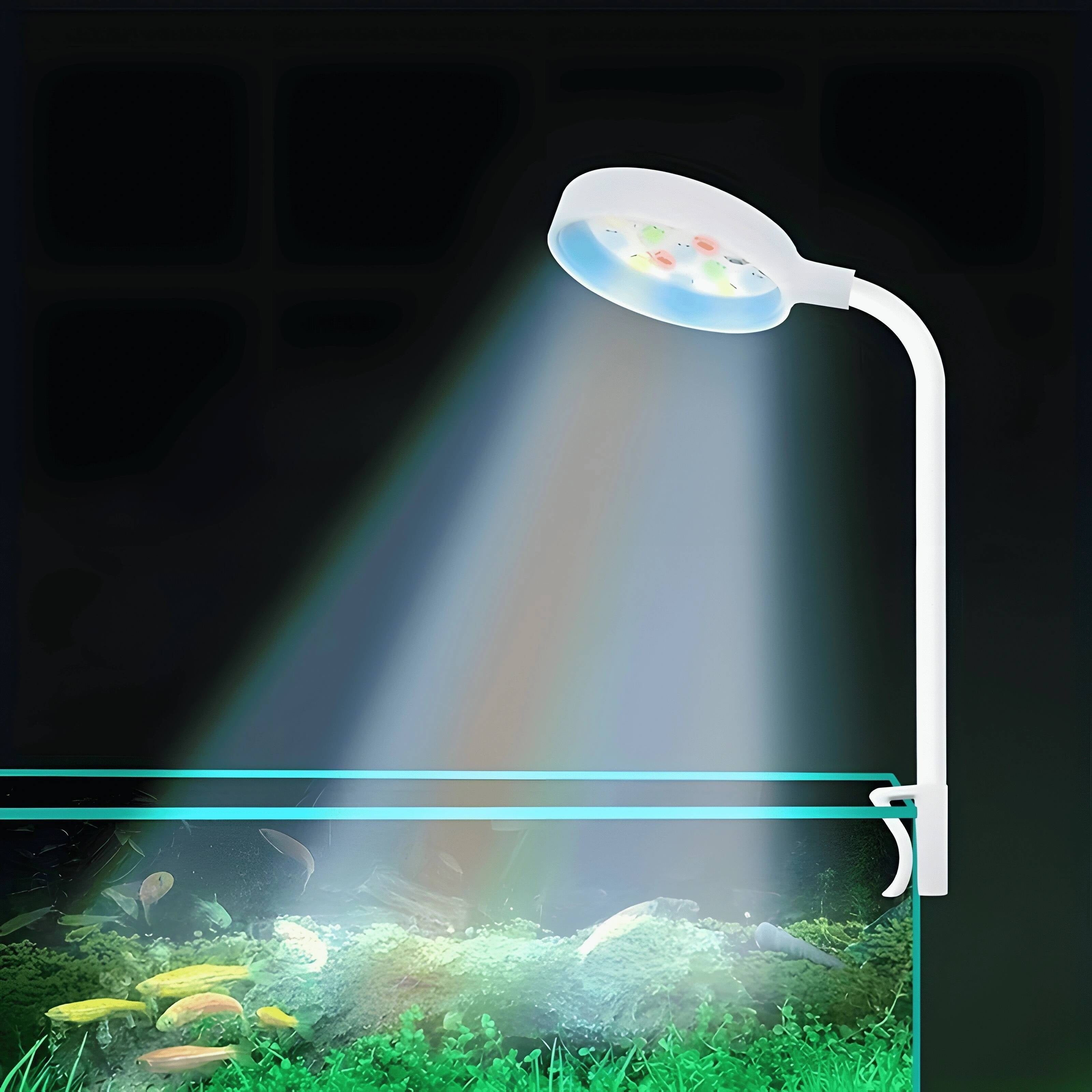 USB Powered Aquarium Light with Full Spectrum Colorful LEDs Clip-On for Fish Tank