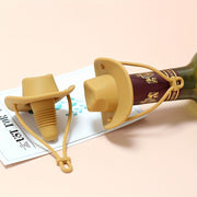 Silicone Cowboy Hat Bottle Sealer for Spirits and Holiday Celebrations