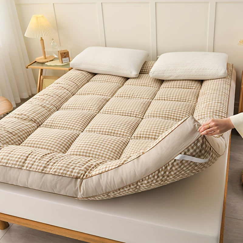 Japanese Lattice Foldable Mattress for Floor or Tatami All-Season Comfort