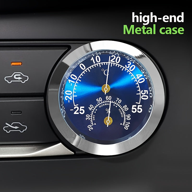 Мини-градусник 2-в-1 для автомобиля, измеритель влажности и температуры, немагнитный