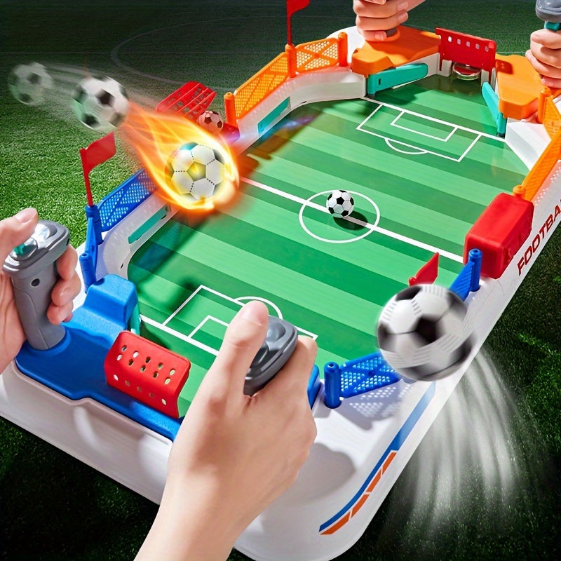 Interactive Table Football Game for Kids Ages 3-8 2-in-1 Puzzle Board Game Plastic