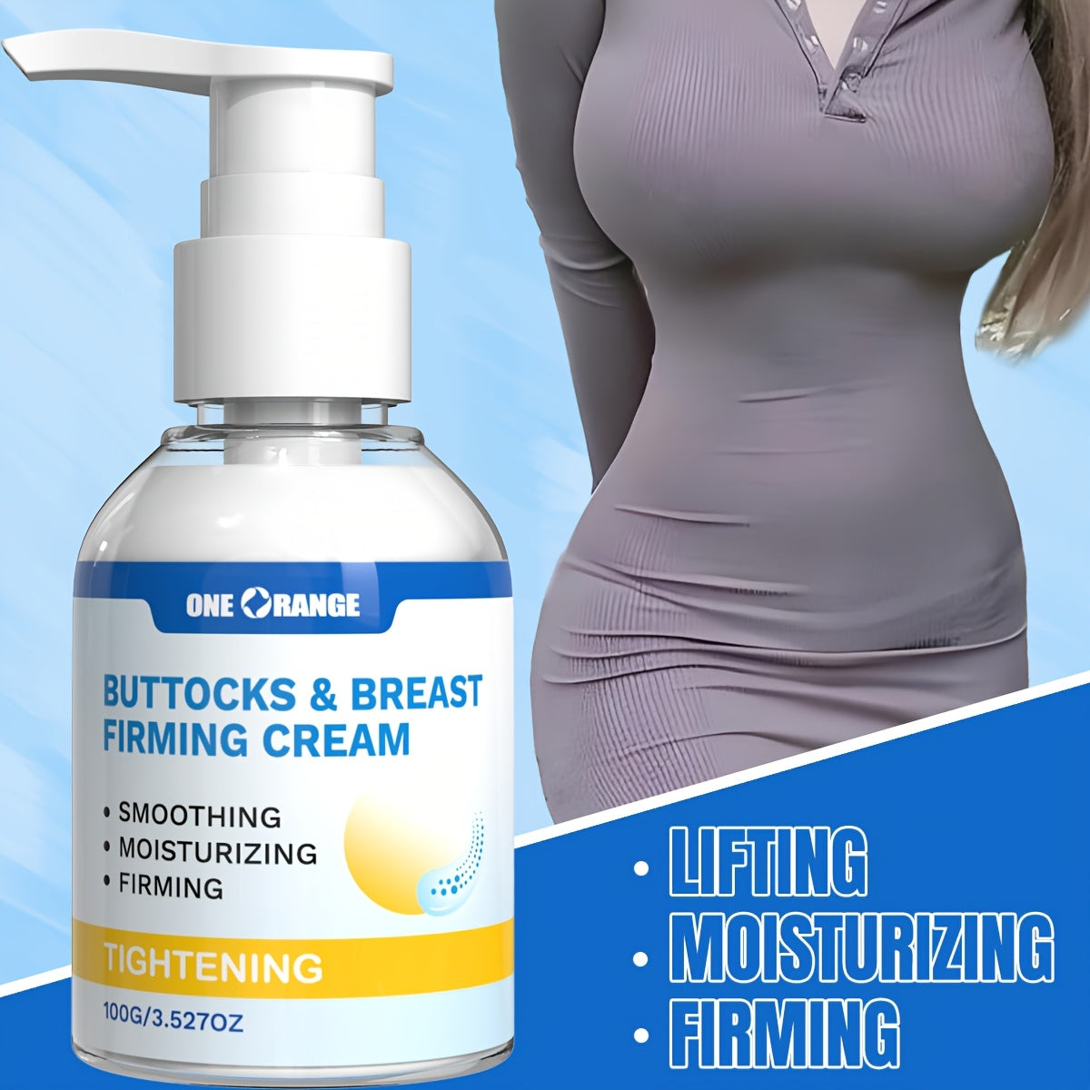 Body Firming Cream for Women with Jojoba and Caffeine Hydrates and Lifts Skin
