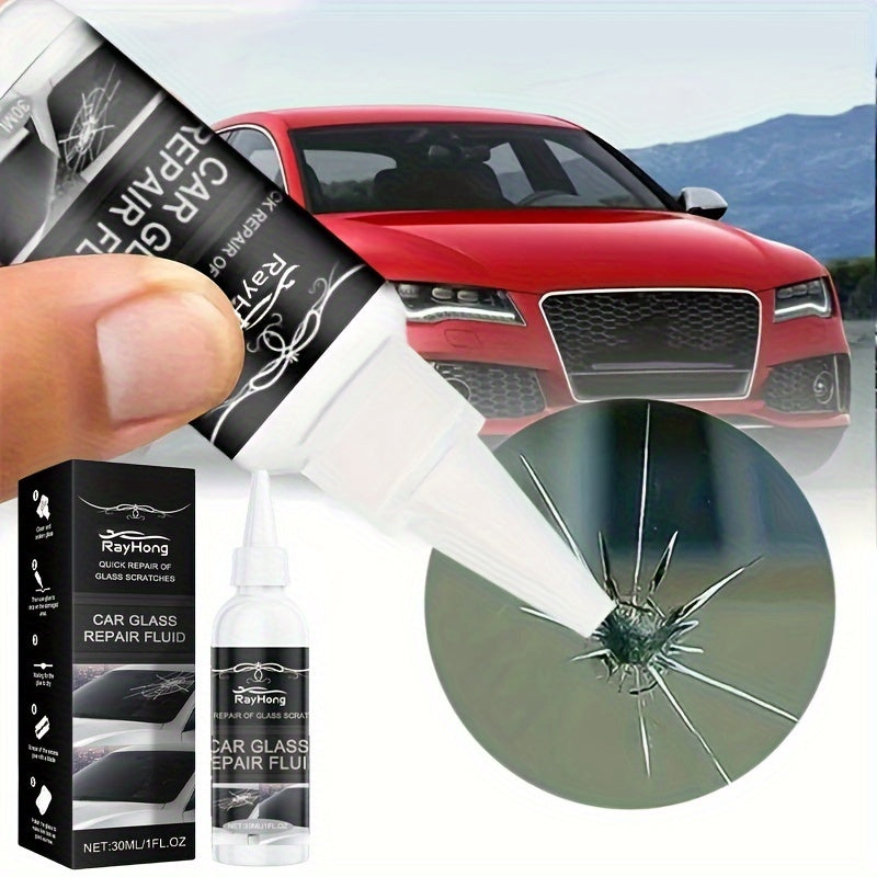 30ml Automotive Glass Crack Repair Kit for Chips and Scratches Vehicle Window Repair