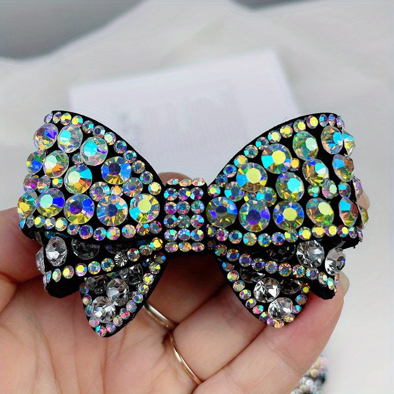 Women's Rhinestone Butterfly Bow Shoe Accessory Handmade Glass Crystal Decoration